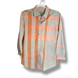 Burberry Brit Plaid Cotton Shirt Size Small Casual